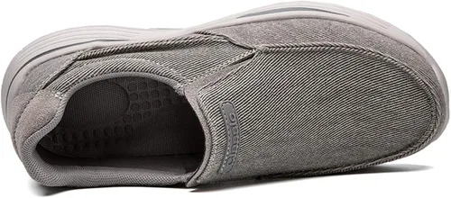 Vista 4 de JAMONWU Zapatos de tela para hombre, mocasines casuales, zapatos para caminar, zapatos ligeros para exteriores