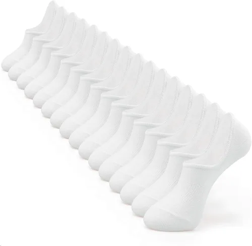 Vista 9 de IDEGG - Calcetines invisibles para hombre de corte bajo, calcetines cortos de tobillo para hombres, calcetines deportivos casuales con agarre A-8