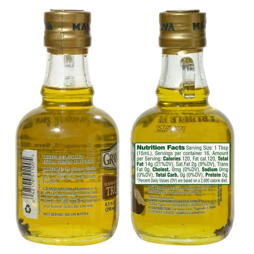 Vista 7 de Mantova Grand' Aroma - Aceites de oliva extra virgen con sabor a trufa, 8.5 onzas
