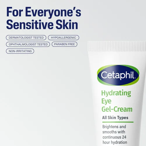 Vista 6 de Cetaphil - Gel hidratante para ojos con ácido hialurónico, 0.5 onzas líquidas, ilumina y suaviza debajo de los ojos, hidratación de 24 horas