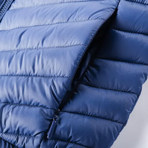 Vista 5 de QLZ Abrigo de plumón para niños, chaqueta acolchada, 4-15 años, uso de doble cara, camuflaje