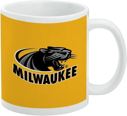 Vista 119 de Taza de cerámica con el logotipo principal de la Universidad Rider, taza de regalo novedosa para café, té y bebidas calientes, 11oz, blanca