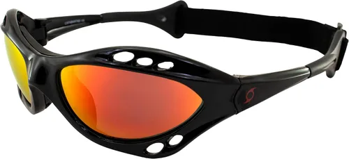 Vista 9 de Hurricane Eyewear Gafas flotantes polarizadas para motos acuáticas de categoría 4, marcos acolchados negros con revestimiento antivaho