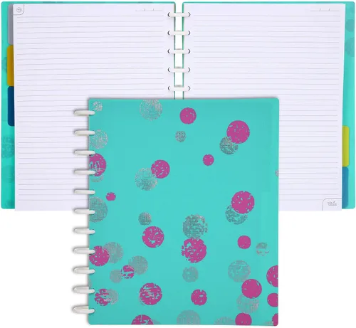 Vista 137 de Talia - Cuadernos de notas con tapas, planificador, personalizables, (Rosa de los 90, Junior (5.5 pulgadas x 8.5 pulgadas))
