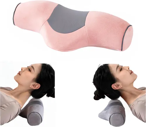Vista 8 de Almohada cervical, cojín de espuma viscoelástica para el cuello, 15.0x6.3x3.9 in, diseño ergonómico para alineación de columna vertebral