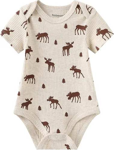 Vista 19 de Kiddiezoom Mameluco unisex de algodón de una pieza para bebé recién nacido, 5