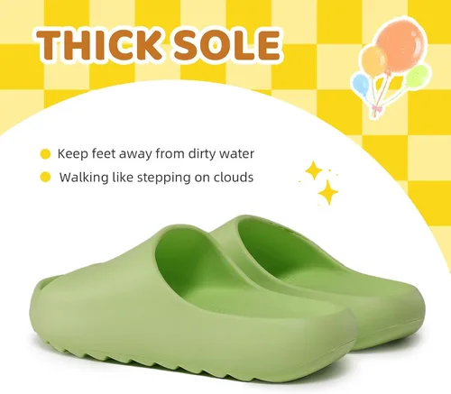 Vista 56 de Sandalias acolchadas para mujeres, hombres y niños, cómodas, antideslizantes, suaves, impermeables, para baño, ducha, sandalias acolchadas de suela