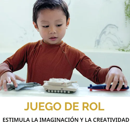 Vista 4 de SplashEZ Juguetes de Baño para Niños de 4-8 Años, Juguetes de Baño para Niños Varones, Sin Moho Sin Agujeros Sellados, Conjunto de Juego Militar