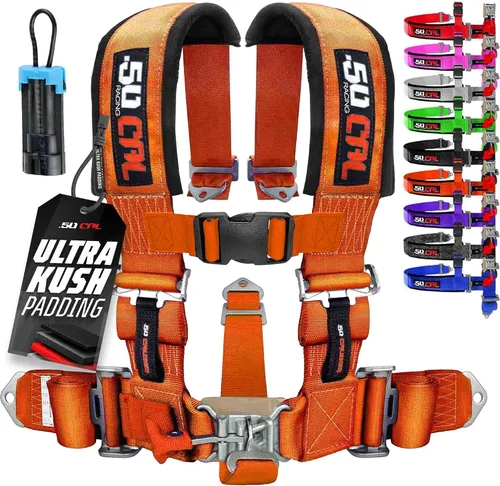 Vista 9 de 5 Point Harness for Bucket Seat & Bypass Plug for Bucket Seat, 9 Color Options, Compatiable with Canam, Racing Harness, UTV