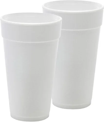 Vista 11 de Pantryware Essentials Vasos desechables de espuma blanca de 8 onzas, paquete de 50 unidades. Vasos desechables de espuma para bebidas