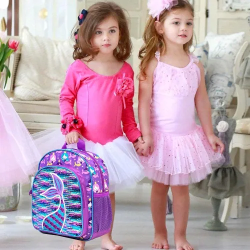 Vista 6 de Mochila infantil para niñas y niños mochila preescolar para niños