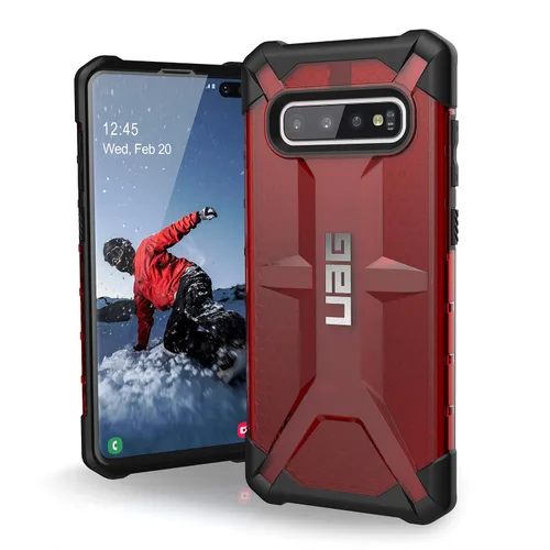 Vista 9 de URBAN ARMOR GEAR UAG - Funda para Samsung Galaxy S10 Plus [pantalla de 6.4 pulgadas] Monarch [Crimson] funda militar probada contra caídas
