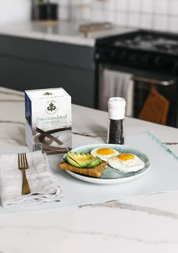 Vista 8 de Cristal de sal original del Himalaya, sal culinaria granulada fina para cocinar, preparar alimentos y salud con 84 minerales traza (1 paquete)