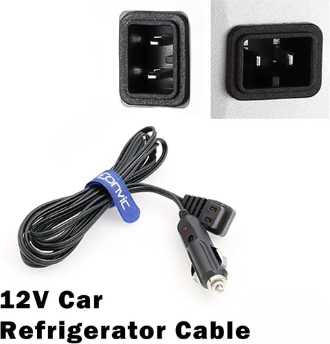 Vista 3 de Cable de extensión de encendedor de cigarrillos de 12 V CC, cable de alimentación para mini refrigerador, cable de repuesto para refrigerador