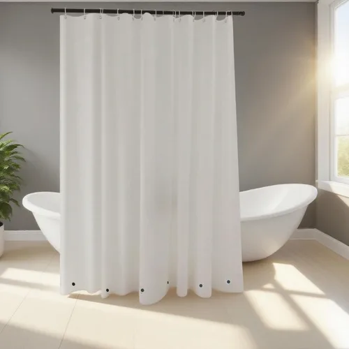 Vista 16 de Cortina de ducha corta transparente de 60 pulgadas de largo, forro de cortina de ducha corta de plástico EVA 7G, 60 pulgadas de largo para baño
