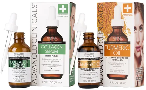 Vista 12 de Advanced Clinicals - Suero exfoliante con ácido glicólico al 10% para la cara + ácido láctico Exfoliante facial AHA + suero de ácido salicílico