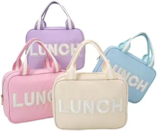 Vista 2 de Bolso Hobo de color caramelo retro para mujer, bolso de hombro de algodón lindo