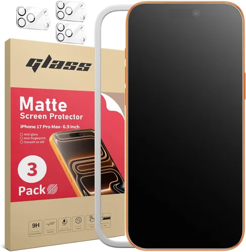 Vista 11 de Ambison Paquete de 1 protector de pantalla mate para iPhone 17 Air de 6.5 pulgadas 2025, antirreflejos y antihuellas dactilares, grado militar