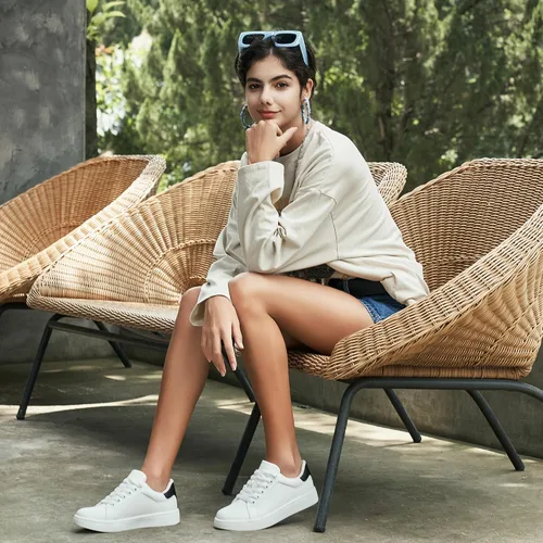 Vista 6 de Vepose Zapatillas de tenis casuales cómodas con cordones 8003 para mujer