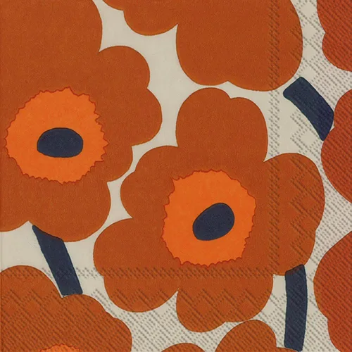 Vista 3 de IHR Ideal Home Range Servilletas de cena Marimekko desechables de 3 capas de papel, 8.5 x 4.5 pulgadas, Juhannustaika, 16