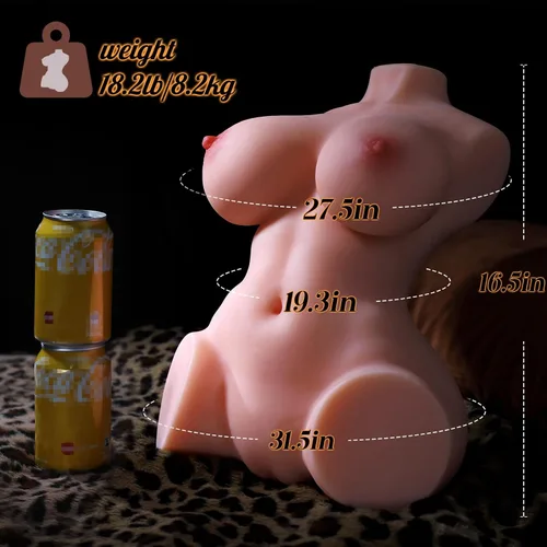 Vista 5 de baiwatt Muñecas Sexuales de Tamaño Real de 18.2 LB Masturbador Masculino - Juguetes Sexuales para Hombres Torso de Muñeca Sexual con Pechos Grandes