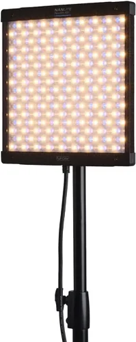 Vista 8 de Nanlite PavoSlim 60C 1x1 60W RGBWW LED Panel de luz con CRMX