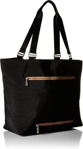 Vista 2 de Baggallini Carryall - Bolso de mano para mujer, Negro, talla única