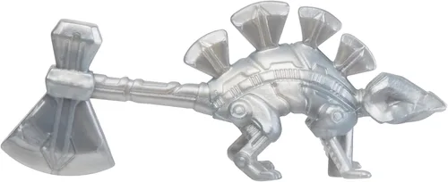 Vista 4 de Marvel Mecasaurios de ataque mecánicos, figura de acción de Thor de 4 pulgadas con accesorio de arma de dinosaurio, juguetes de superhéroes