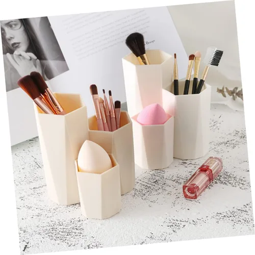 Vista 9 de TEHAUX 2 unids cosméticos cepillo titular artículos artículos titular accesorios para escritorio accesorios lápiz lápiz