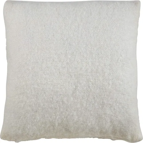 Vista 7 de SARO LIFESTYLE Angora Collection - Almohada de plumón de mohair sintético, 22 pulgadas, color gris