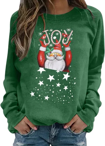 Vista 2 de Eaktool Sudaderas de Navidad para mujer e invierno, de manga larga, sueltas, casuales, ropa de gran