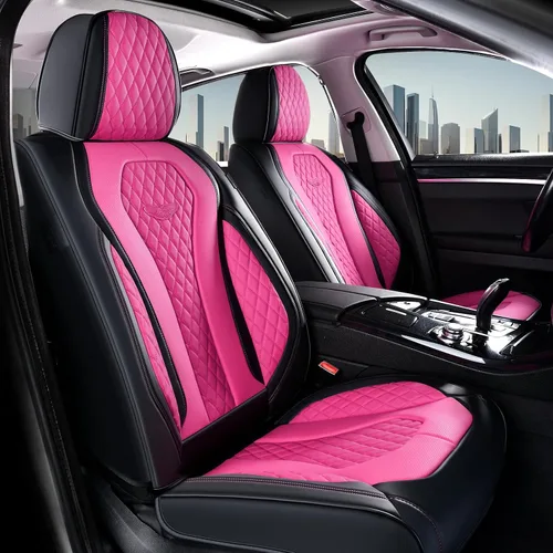 Vista 38 de Coverado Fundas de asiento de automóvil, fundas de asiento delantero, funda de asiento de coche beige, fundas impermeables para asiento