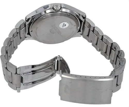Vista 2 de Orient RA-AB0F09L - Reloj automático de acero inoxidable con esfera azul de 3 estrellas, índice luminoso, fecha, día, Reloj automático