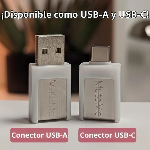 Vista 8 de MuteMe Mini - USB A - Botón de silencio físico iluminado para Zoom, Teams y más (como se ve en Shark Tank). Software gratuito para Windows/Mac