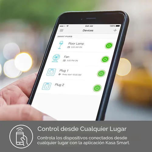 Vista 5 de Kasa Smart Plug KP200 - Enchufe inteligente para casa inteligente enchufe Wi-Fi de pared, funciona con Alexa, Google Home e IFTTT, no requiere hub