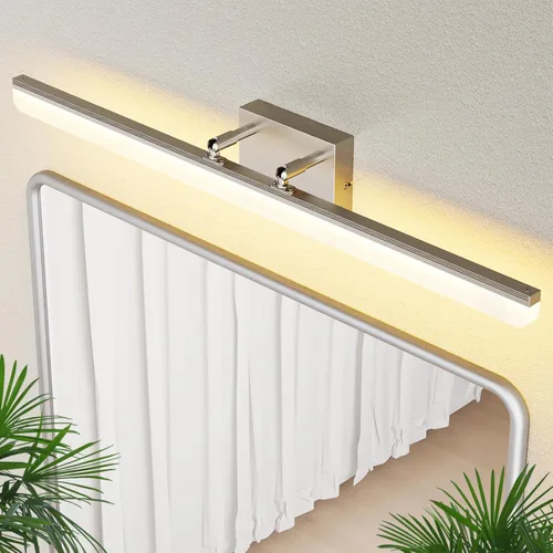 Vista 12 de Luz de tocador de níquel cepillado, barra de luz LED regulable de 15.7 pulgadas con 5 CCT, ángulo ajustable, iluminación de pared moderna para baño