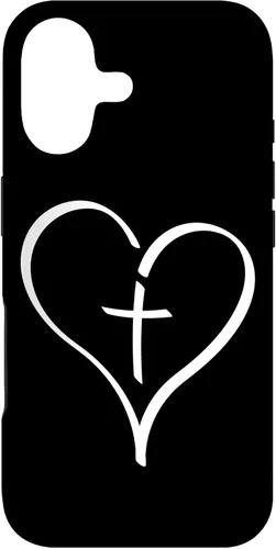 Vista 32 de Blessed Christian Heart Jesus Cross Christian Catholics Cute Case for iPhone 16