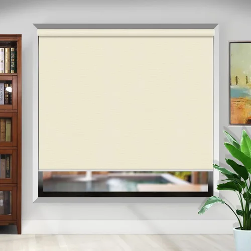 Vista 2 de Persianas blackout enrollables personalizadas simples y elegantes, para ventanas, puertas, puertas francesas, ahorro de energía, protección UV