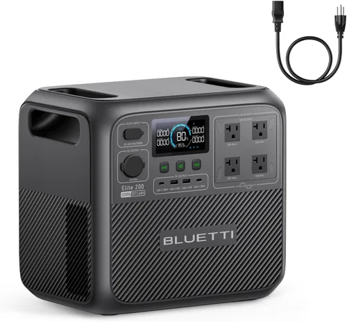 Vista 9 de BLUETTI Generador solar Elite 200 V2 y panel solar de 2 x 200 W incluido