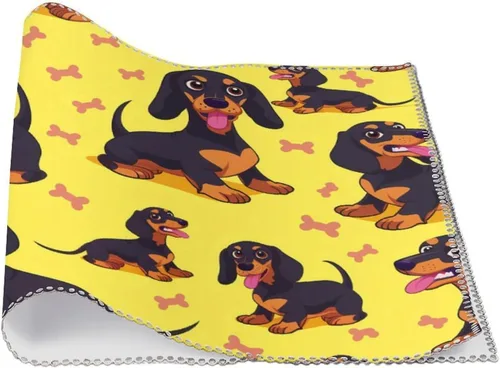 Vista 3 de Dachshunds Dog Placemats Set of 6 Resistant Table Mats Washable Place Mats for Dinner Party Table Decoration