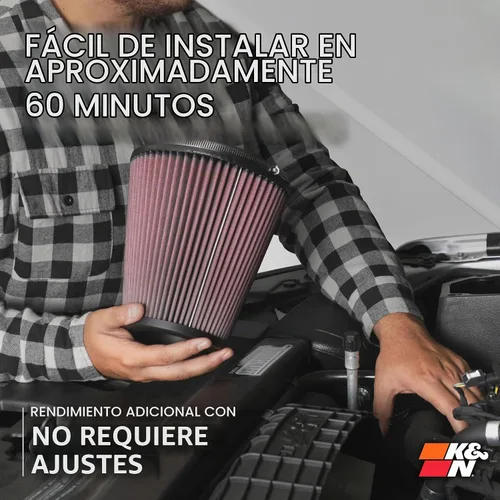 Vista 8 de Kit de admisión de aire frío, de K&N