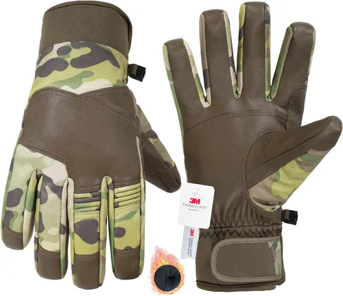 Vista 11 de HANDLANDY Winter Work Gloves, 3M Thinsulate Waterproof Insulated Glove for Men Women