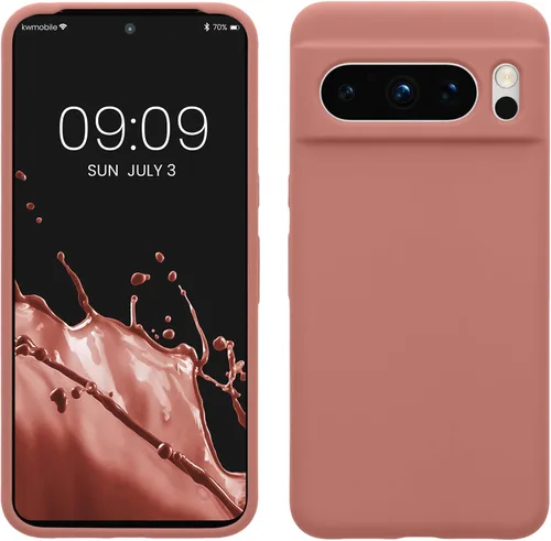 Vista 54 de kwmobile Funda compatible con Google Pixel 7 Pro - Funda de silicona TPU con acabado suave - Piedra antigua