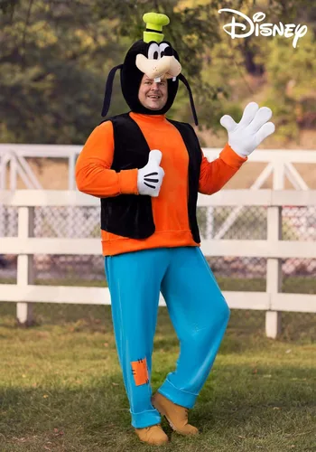 Vista 2 de Disfraz de Goofy de lujo para adultos de talla grande