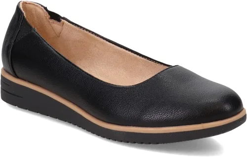 Vista 4 de SOUL Naturalizer Idea - Zapato de ballet plano acolchado para mujer, color negro liso, 8.5 M, Negro