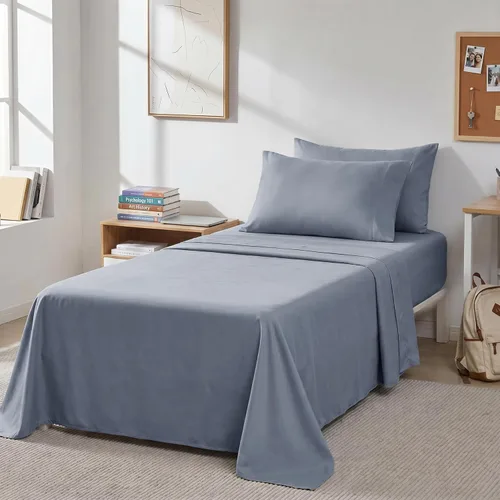 Vista 50 de Southshore Fine Living, Inc. Juego de sábanas de 4 piezas, 21 pulgadas de profundidad con sábana bajera, microfibra suave, sábana encimera de gran