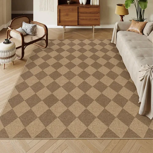 Vista 26 de Lahome Alfombra de yute a cuadros fácil 2'x3', alfombra pequeña para entrada, antideslizante, alfombra para la puerta delantera de la cocina