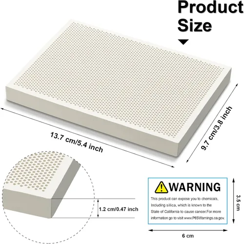 Vista 2 de Zonon 2 piezas de tableros de soldadura de cerámica de nido de abeja para soldar, panel de panal de abeja, herramientas de fabricación de bloques