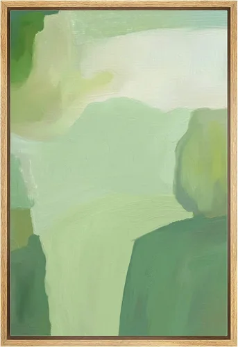 Vista 50 de MUDECOR Impresión en Lienzo Enmarcado Arte de Pared Pincelada Floral Abstracta en Tonos Neutros Cálidos Tonos Terrosos Ilustraciones Minimalismo