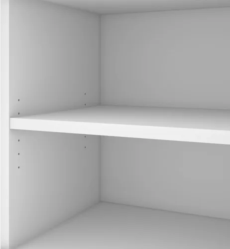 Vista 6 de BESTAR Pro-Linea - Escritorio en forma de L, 72 W, color blanco, mesa esquinera grande para oficina en casa, espacio de trabajo profesional, área